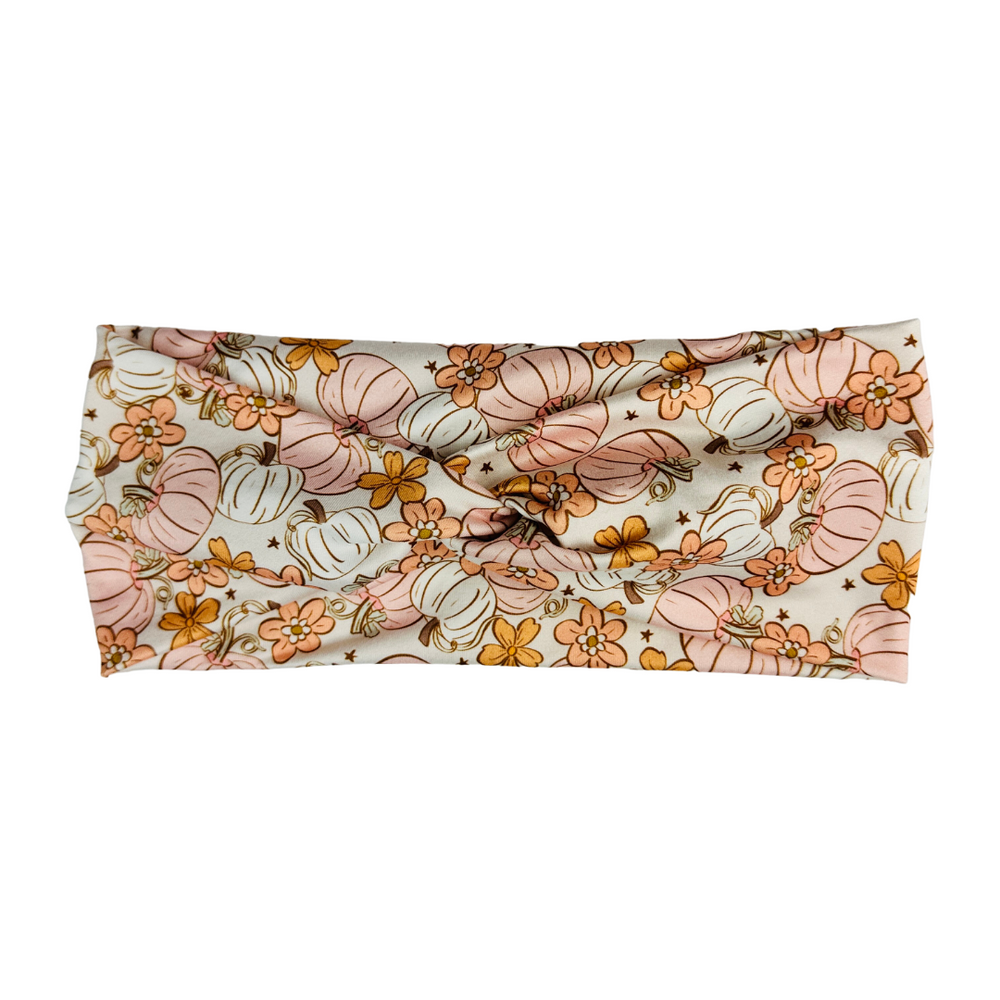 Twist Headband - Pinky Pumpkin