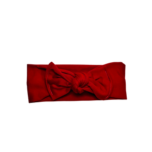 Baby Tie On Headband - Red