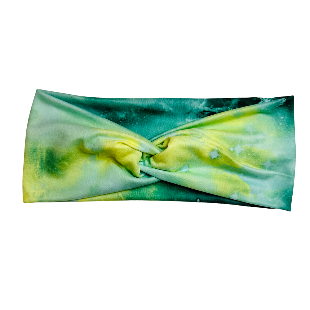 Twist Headband - Green Galaxy