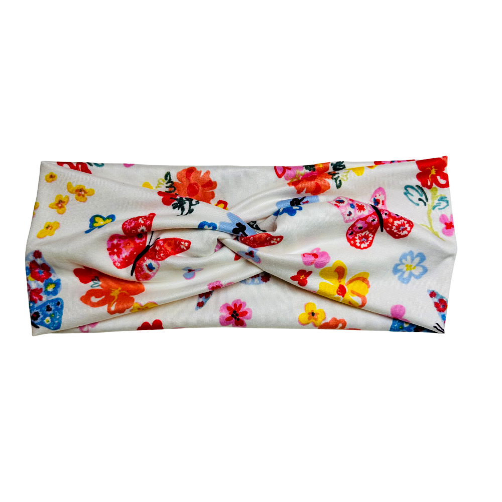 Twist Headband - Rainbow Butterlfy