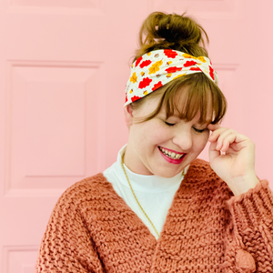 Twist Headband - Maple Leaves