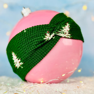 Twist Headband - Sweater Soft Christmas Tree