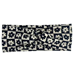 Twist Headband - Checker Daisy