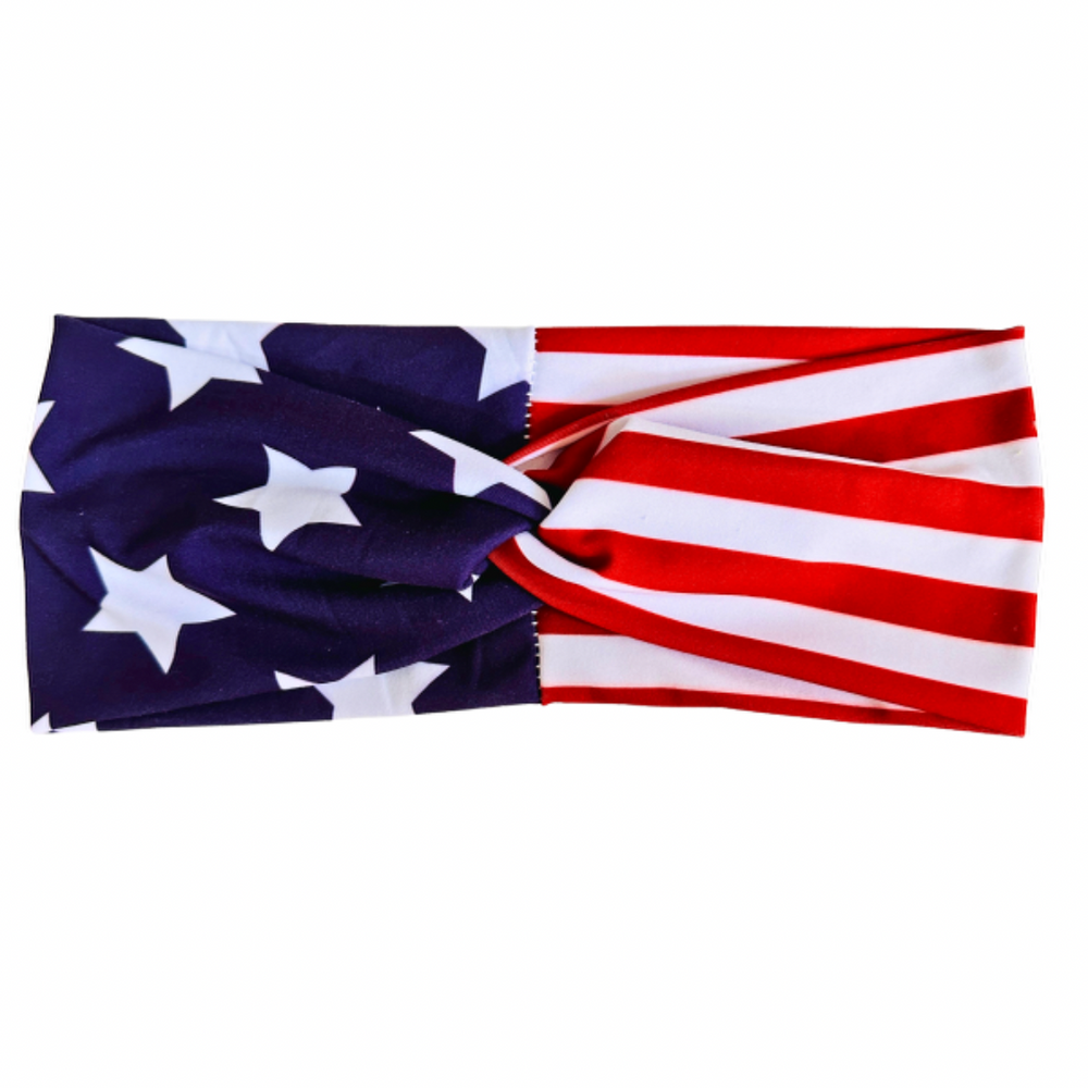
            
                Load image into Gallery viewer, Twist Headband - American Flag
            
        