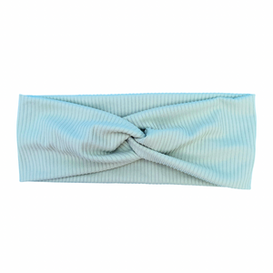 Twist Headband - Light Grey Rib