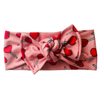 Baby Tie On Headband - Heart Lollipop