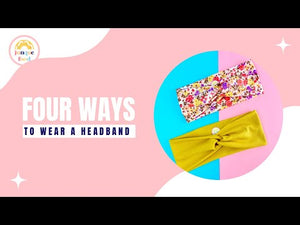
            
                Load and play video in Gallery viewer, Twist Headband - Pink Bees
            
        