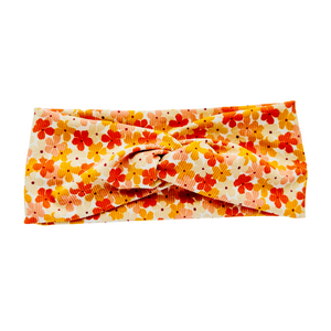 
            
                Load image into Gallery viewer, Twist Headband - Orange Floral
            
        